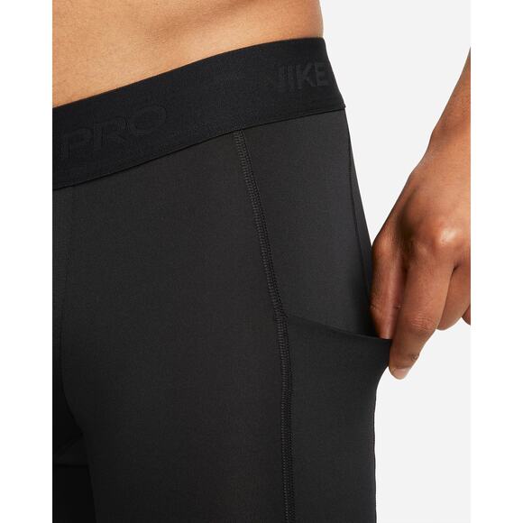 NWT Nike Pro Men's Dri-FIT Fitness Long Shorts in Black sz XL - Picture 3 of 8